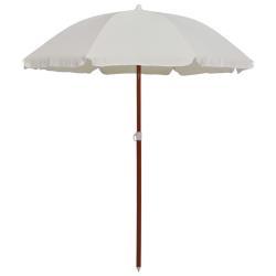 Parasol avec m&acirc;t en acier 180 cm sable 02_0008098
