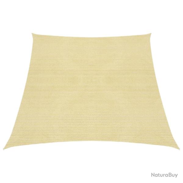 Voile toile d'ombrage parasol 160 g/m� 3/4 x 2 m PEHD beige 02_0008965