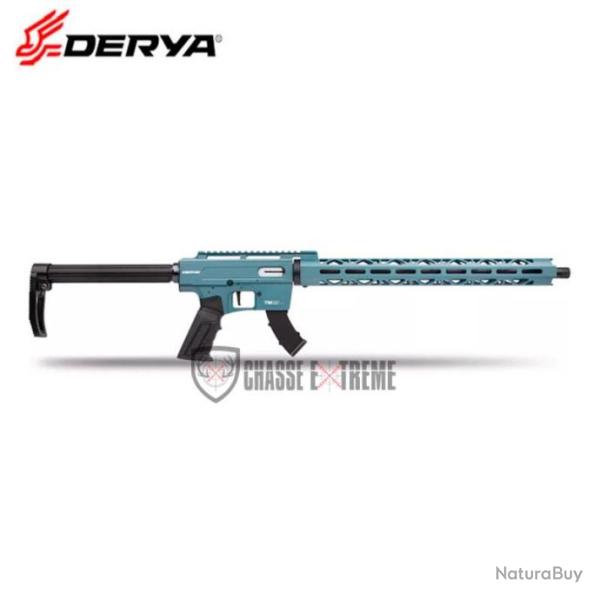 Carabine DERYA TM22 18" Titane Cal 22Lr 2 Chargeurs 10 Coups avec Garde Main Long