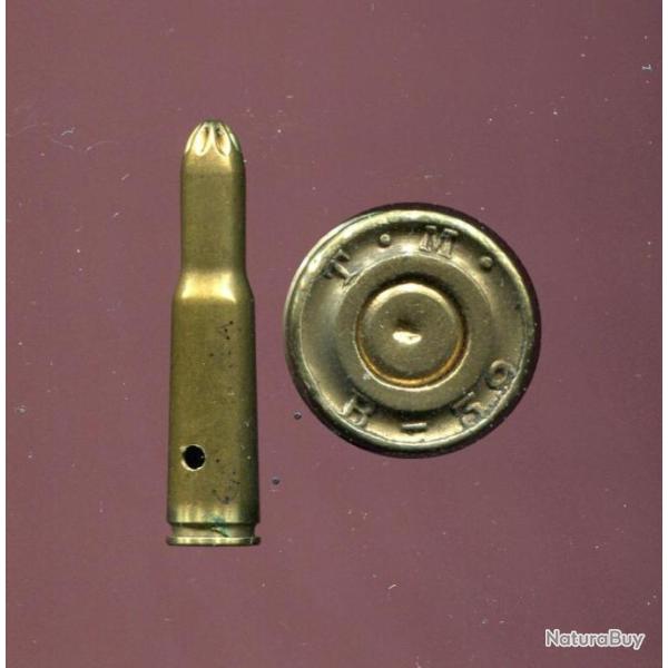 7.62 x 39 AK47 � blanc - TRES RARE �tui Carcano modifi� - marquage en relief - marquage : T.M B-39