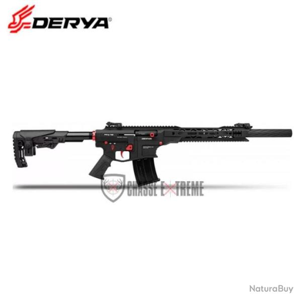 Fusil Semi-Automatique DERYA MK-12 50cm Cal 12/76 Noir/Rouge