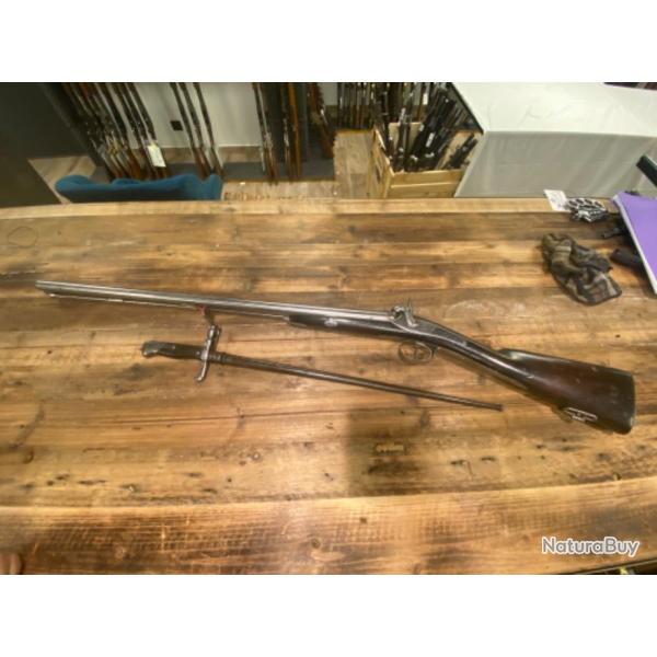 Fusil double de marine modele 1861 de tirailleurs  senegalais.