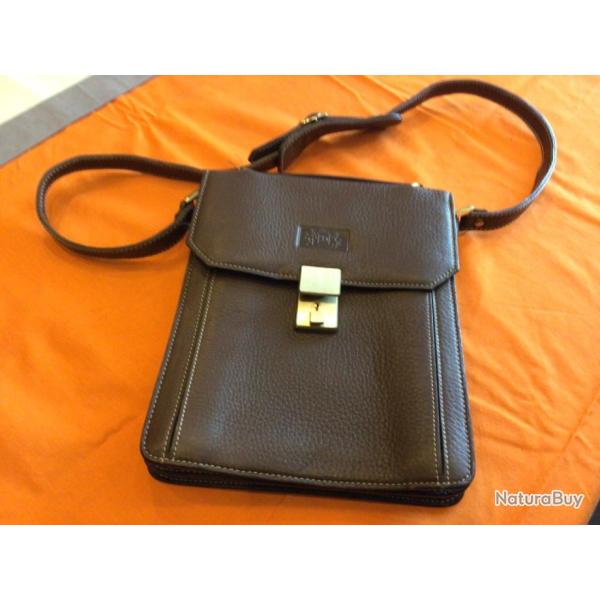 SACOCHE BANDOULI�RE HOMME MARRON NEUVE