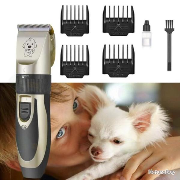 Tondeuse pour Chien et Chat Animaux Professionnelle Electrique Silencieuse Sans Fil Tondeuse a Chien