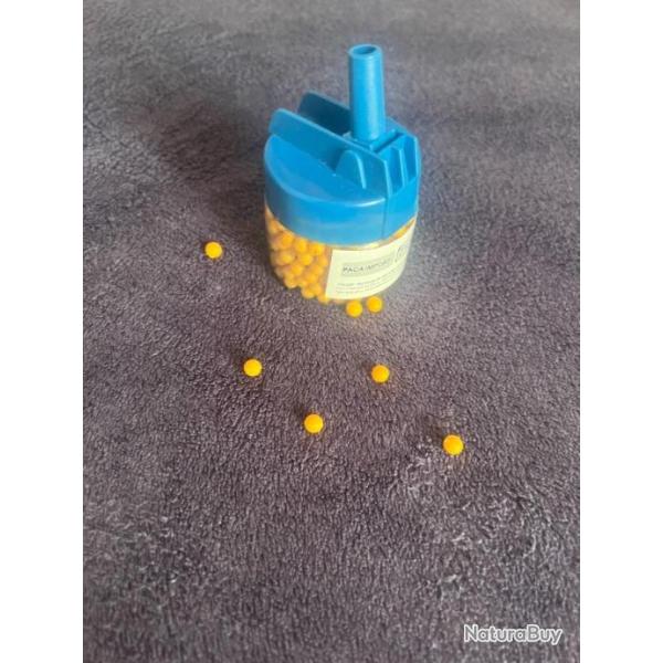 Biberon 400 billes orange 0.12g avec bec verseur