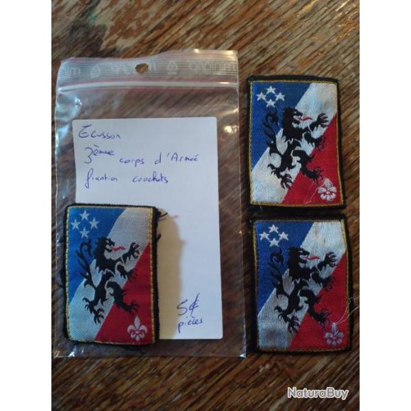 �cusson 3 �me corps d arm�e fixation crochet