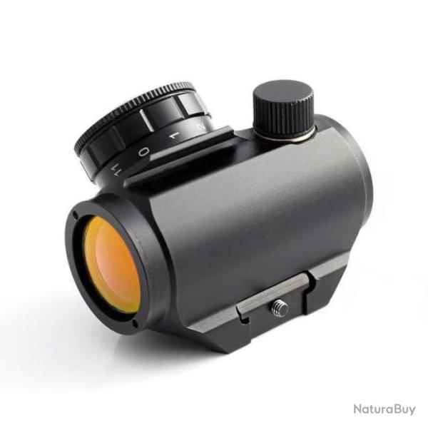 DESTOCKAGE Viseur Lunette Optique Point Rouge 1x22 Tubulaire Red Dot Chasse Airsoft