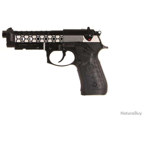 M92 Gaz noir et argent WE