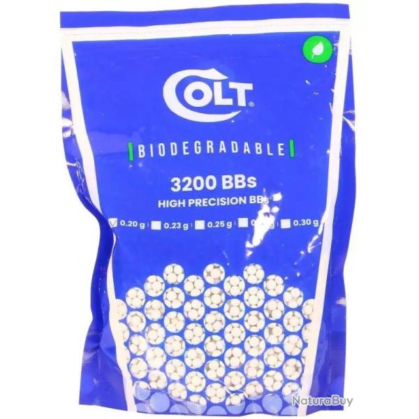 Billes biod�gradable 0.20g Colt X3200