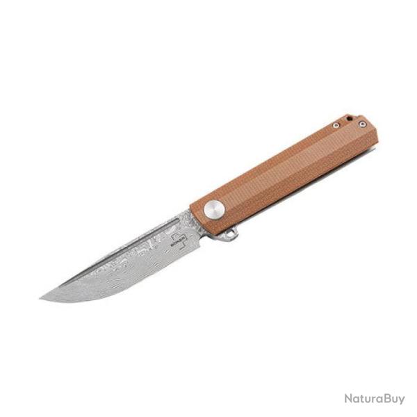 Couteau de poche B�ker Plus Cataclyst Brown Damascus 17,3 cm - 17,3 cm