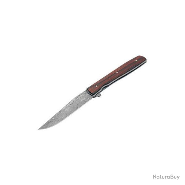 Couteau de poche B�ker Plus Urban Trapper Cocobolo Damascus 19,6 cm - 19,6 cm