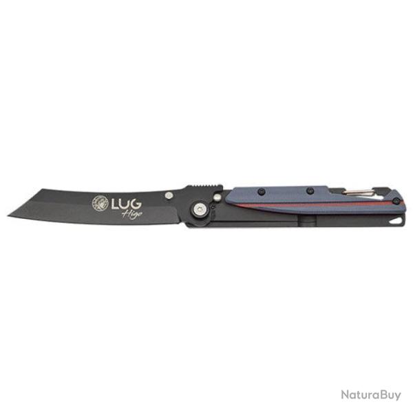 Couteau de poche Lug SP3T - 19,5 cm Noir/Bleu - Gris/Rouge