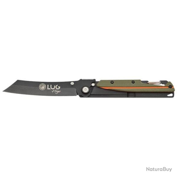 Couteau de poche Lug SP3T - 19,5 cm Noir/Bleu - Kaki/Orange
