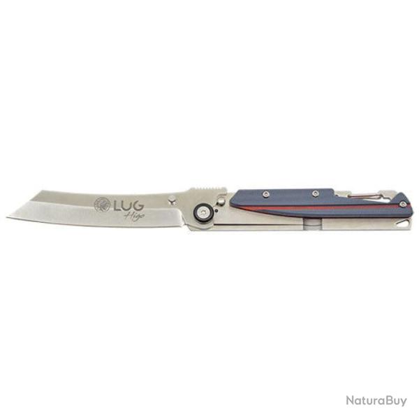 Couteau de poche Lug SP3S - 19,5 cm Noir/Bleu - Gris/Rouge