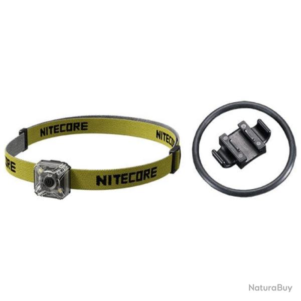 Kit Lampe de position Nitecore bandeau + montage pour v�lo + c�ble US - 29,75x29,5x16,4 mm