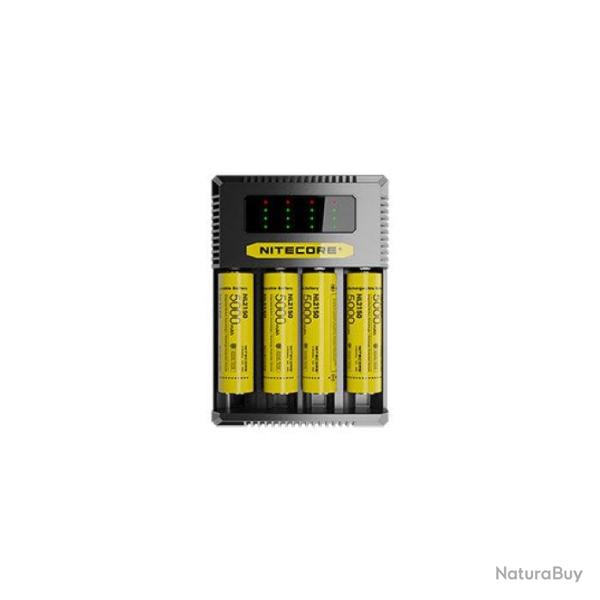 Chargeur intelligent Nitecore 3000mA chacun - Ecran LCD - 148x105x37 mm