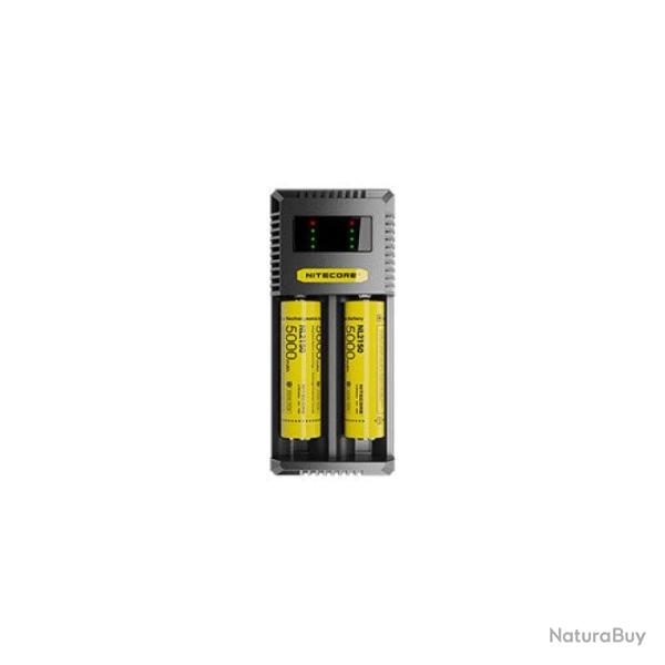Chargeur intelligent Nitecore 3000mA chacun - 2 ports de charge - 148x65x37 mm