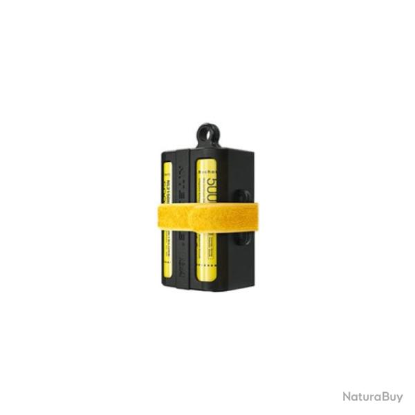 Etui de transport Nitecore pour 4x accus 21700 50x54,6x99,4 mm / Noir - 50x54,6x99,4 mm / Noir