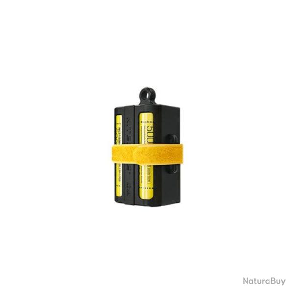 Etui de transport Nitecore pour 4x accus 21700 50x54,6x99,4 mm / Noir - 50x54,6x99,4 mm / Noir