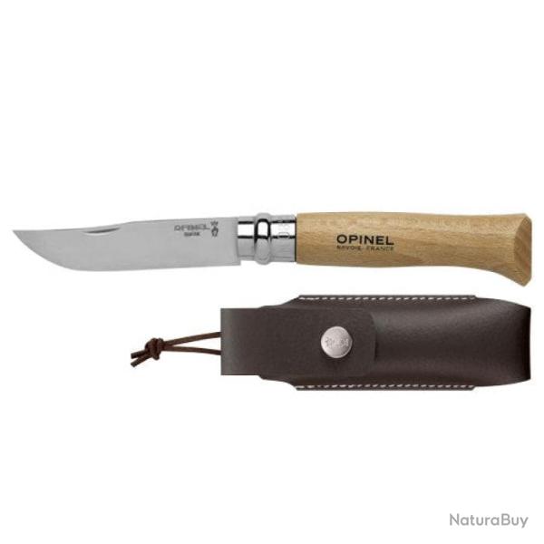 Couteau de poche Opinel Tradition Inox N�08 + �tui 19,5 cm - 19,5 cm
