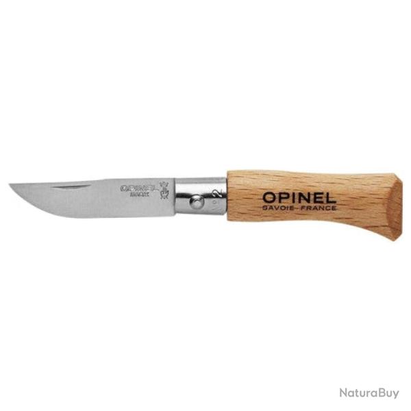 Couteau de poche Opinel Tradition Inox - N�2 / 8 cm