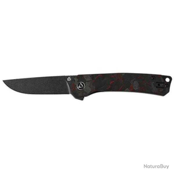 Couteau de poche QSP Osprey - 19 cm - Noir/Rouge