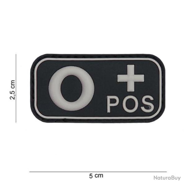 Patch 3D PVC O + noir avec velcro | 101 Inc
