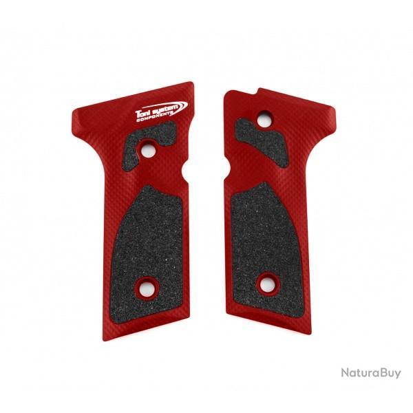 Poign�es 3D pour Beretta M9A3-M9A4-92X Full Size - Rouge - TONI SYSTEM