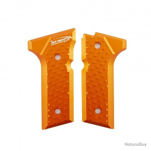 Poign�es Vibram pour Beretta M9A3-M9A4-92X Full Size - Orange - TONI SYSTEM