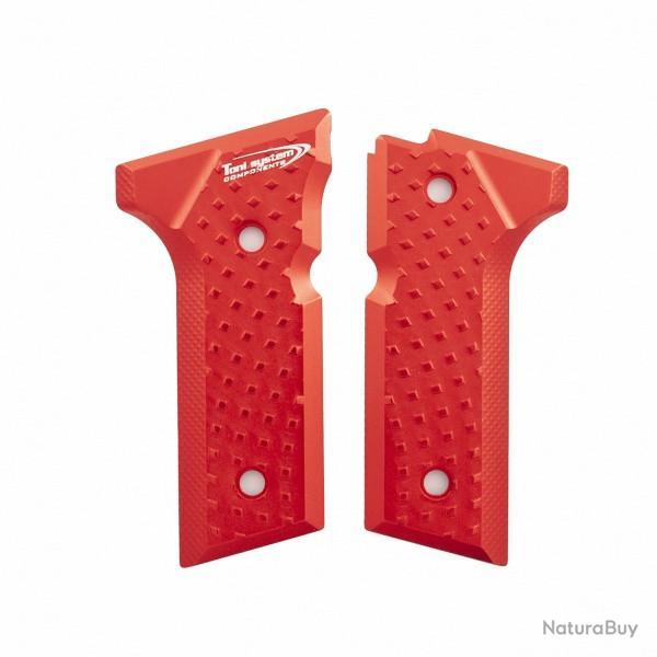 Poign�es Vibram pour Beretta M9A3-M9A4-92X Full Size - Rouge - TONI SYSTEM