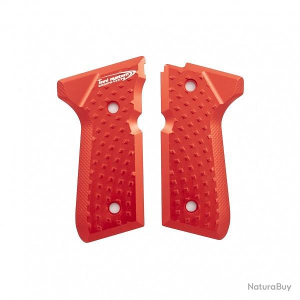 Poign�es Vibram pour Beretta 92-96-98- Elite LTT - Rouge - TONI SYSTEM