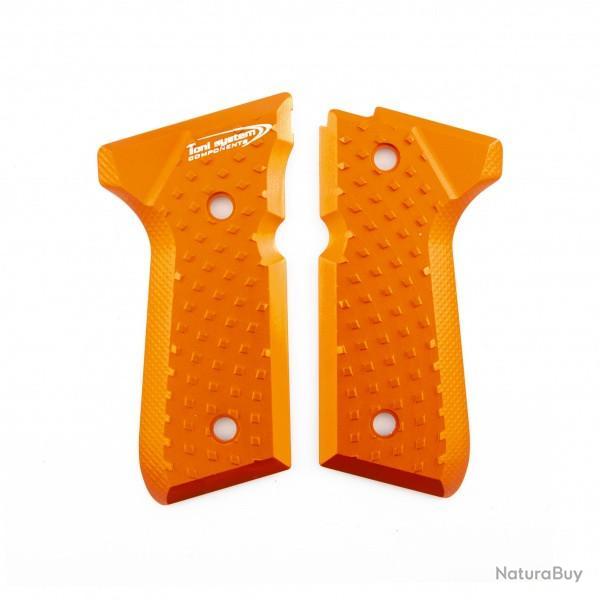 Poign�es Vibram pour Beretta 92-96-98- Elite LTT - Orange - TONI SYSTEM