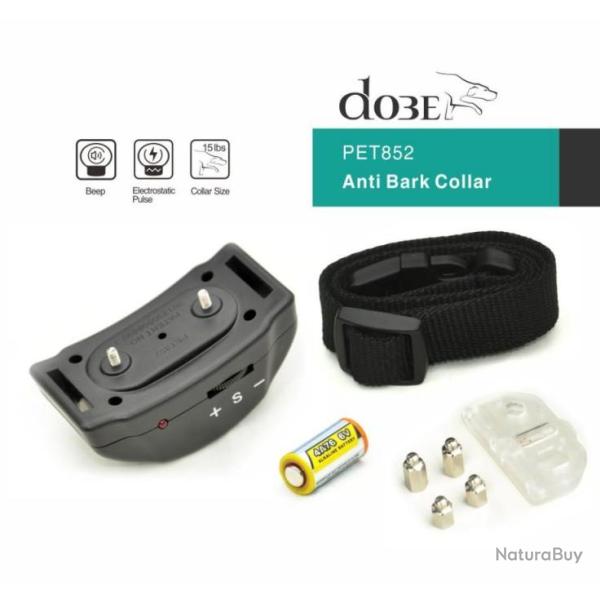 Collier de dressage anti aboiement automatique avec r�glage de sensibilit�