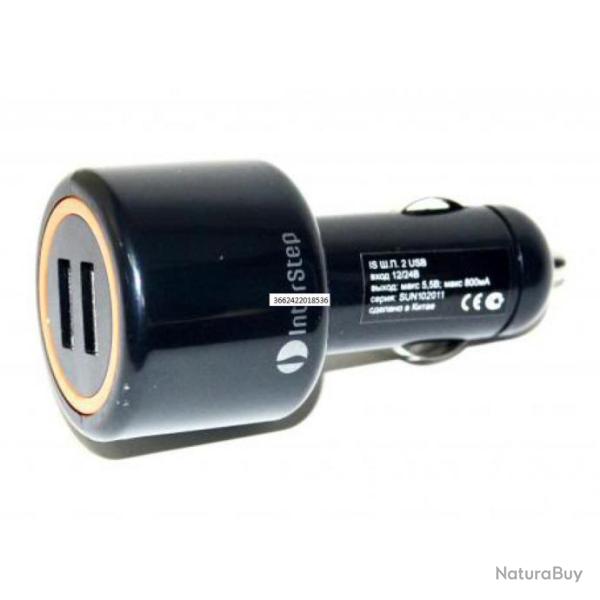 Adaptateur allume cigare double USB Klarus