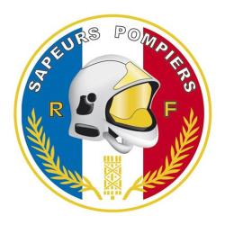 Autocollant Sapeurs-Pompiers rond