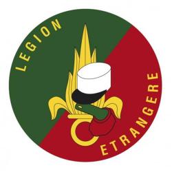 Autocollant Legion Etrangère rond pare-brise