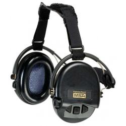 Casque anti-bruit Supr&ecirc;me Pro-X serre-nuque noir coussinets mousse