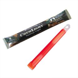 B&acirc;ton lumineux ChemLight&reg; 15 cm - 12 heures rouge