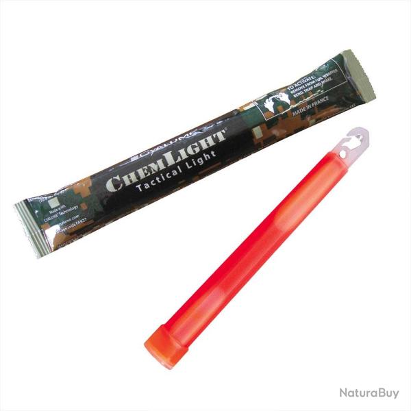 B�ton lumineux ChemLight� 15 cm - 12 heures rouge