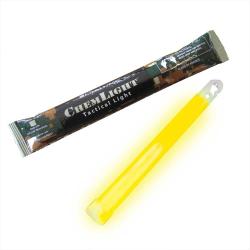 B&acirc;ton lumineux ChemLight&reg; 15 cm - 12 heures jaune
