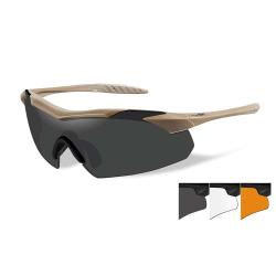 Lunettes de protection balistiques Vapor tan &eacute;crans fum&eacute;/incolore/orange
