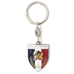 PORTE-CLES METAL SAPEURS POMPIERS ECUSSON
