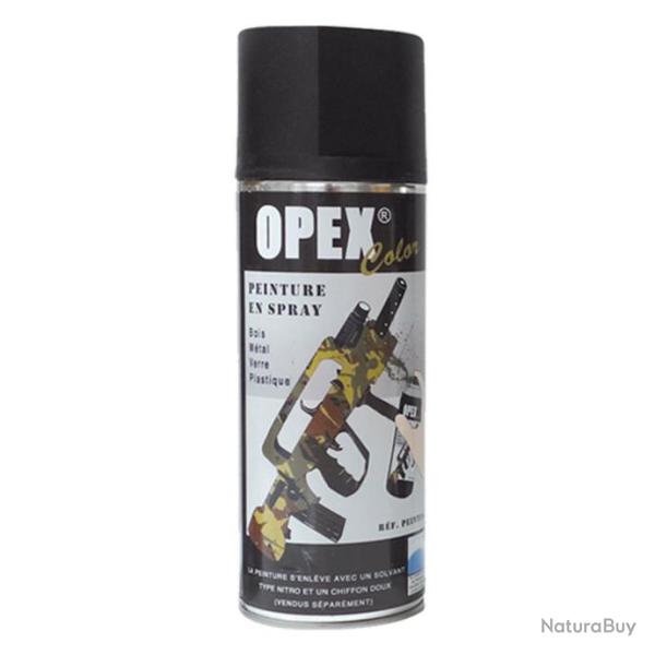 PEINTURE OPEXCOLOR EN SPRAY 400ML NOIR MAT
