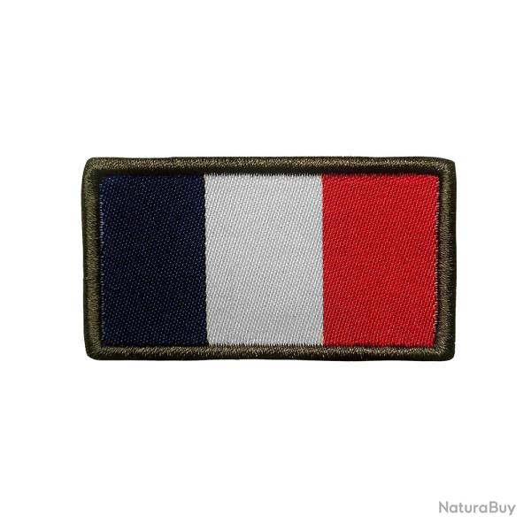 Patch drapeau fran�ais haute visibilit� brod� sur tissu