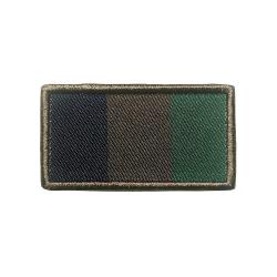 Patch drapeau fran&ccedil;ais basse visibilit&eacute; brod&eacute; sur tissu