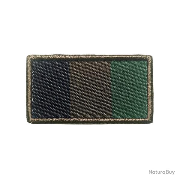 Patch drapeau franais basse visibilit brod sur tissu