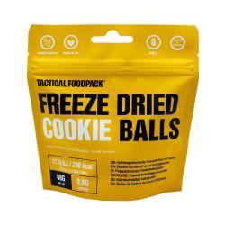Boules de biscuits au cacao lyophilis&eacute;es