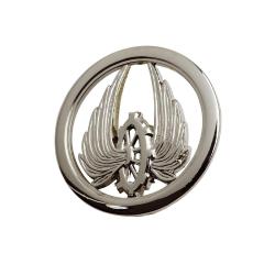 Insigne de b&eacute;ret argent&eacute; Train