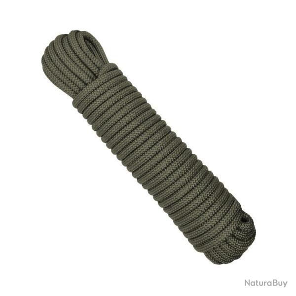 Paracorde longueur 15 m - � 7 mm Exp�dition vert olive