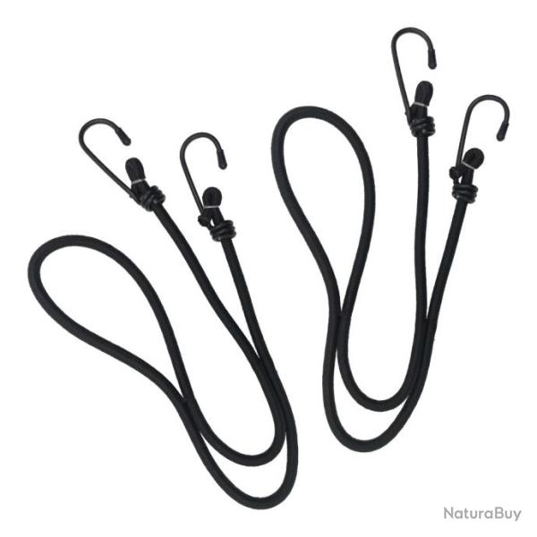 Lot/2 sandows longueur 75 cm -  6 mm Expdition noir